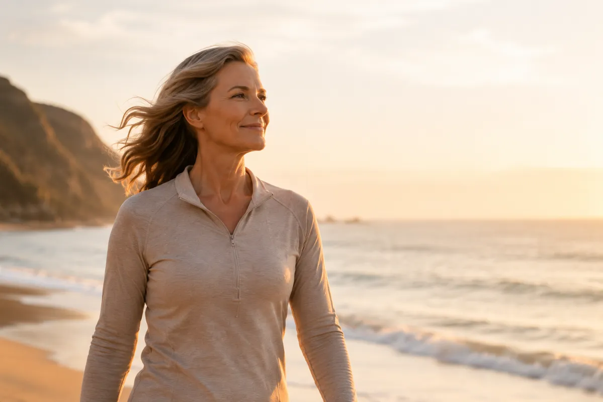 Woman feeling confident and energized