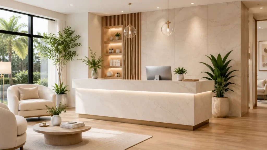 Wellness clinic interior